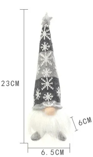 Christmas Gnome Faceless Doll Glowing Ornaments