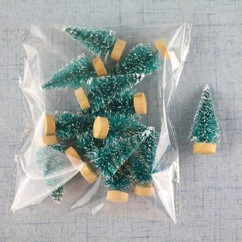 12Pcs Mini Christmas Tree