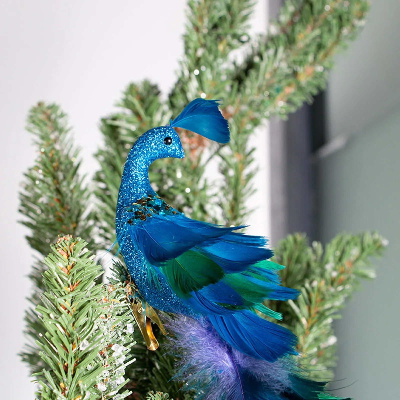 Christmas Ornament Peacock Decoration