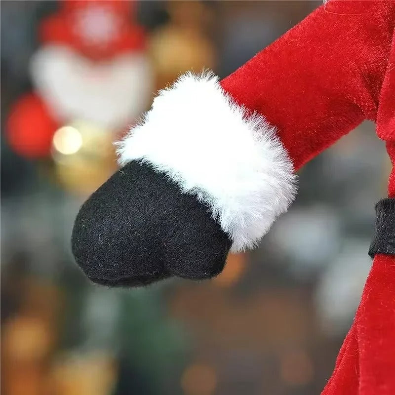 Christmas Wine Bottle Set Golden Velvet