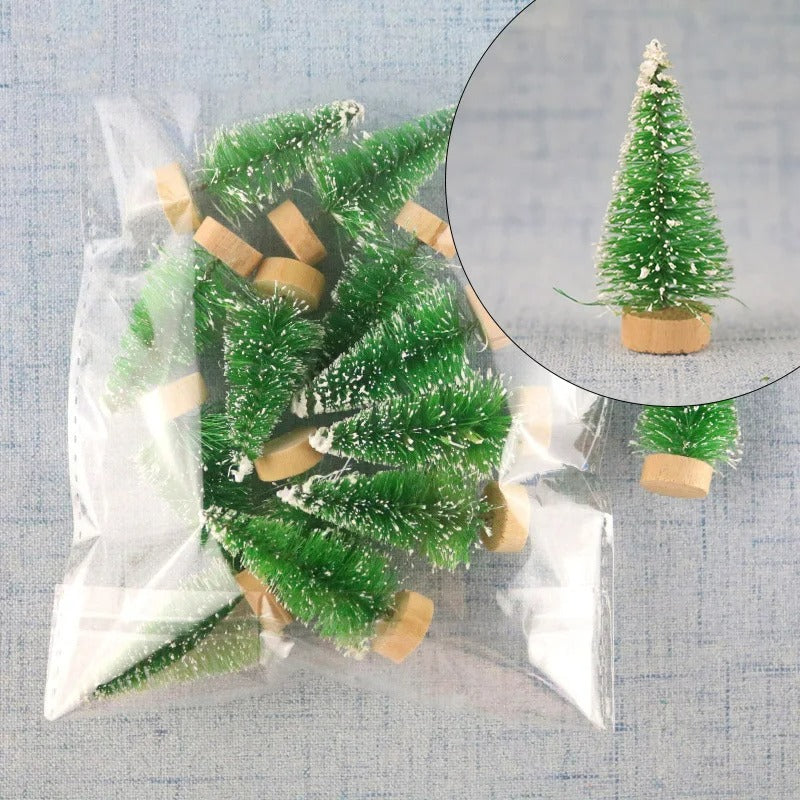 12Pcs Mini Christmas Tree